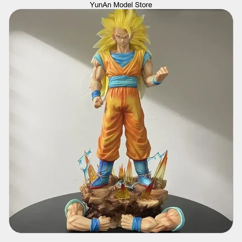 Anime Figure Collectible 35cm Dragon Ball Super Saiyan 3 Goku Interchangeable Hands Standing Pose
Anime Figure Collectible 35cm Dragon Ball Super Saiyan 3 Goku Interchangeable Hands Standing Pose