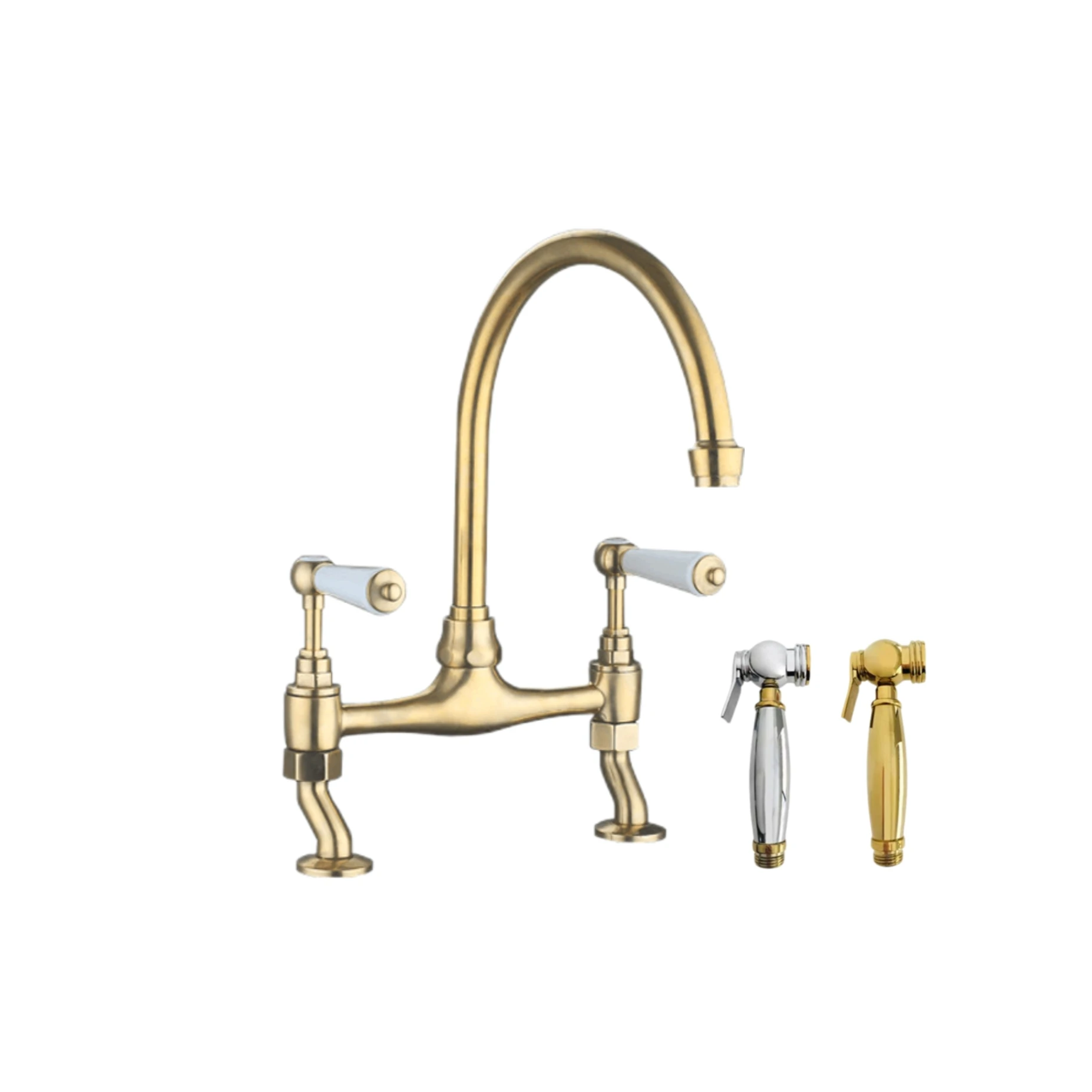 Luxury Sink Taps Kitchen Faucet Matt Black Gold Bronze with Sprayer Kitchen Tap Brass Kitchen Sink Faucet
Luxury Sink Taps Kitchen Faucet Matt Black Gold Bronze with Sprayer Kitchen Tap Brass Kitchen Sink Faucet