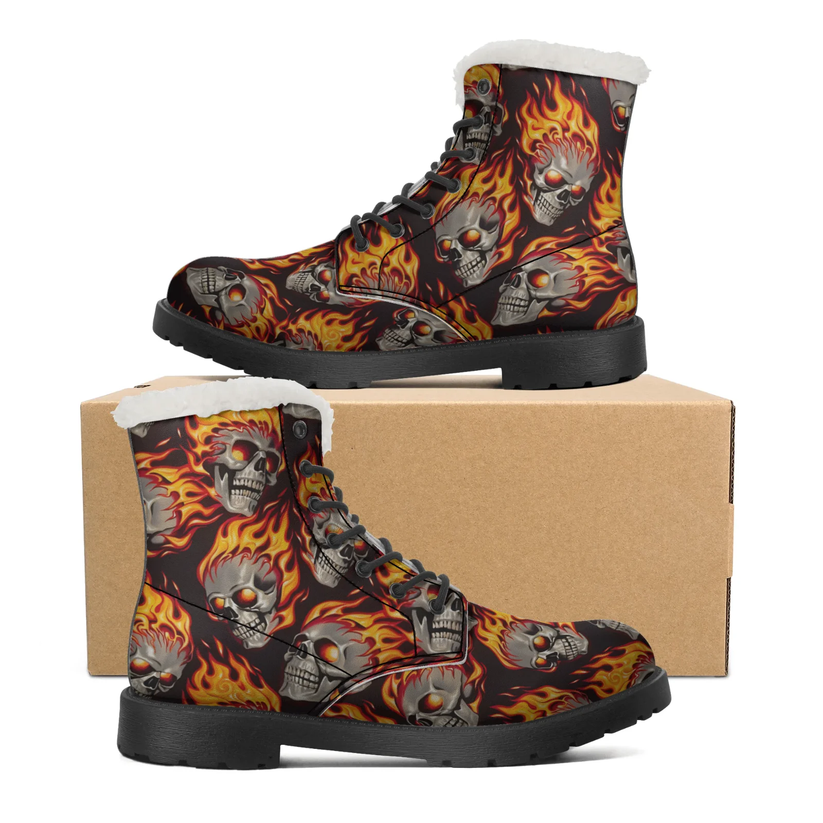 Fire Skull Patterns Snow Boots for Men and Women Teenager Shoes Casual Boot Light Warm Couple Snow Boots Size EU 35-48
Fire Skull Patterns Snow Boots for Men and Women Teenager Shoes Casual Boot Light Warm Couple Snow Boots Size EU 35-48