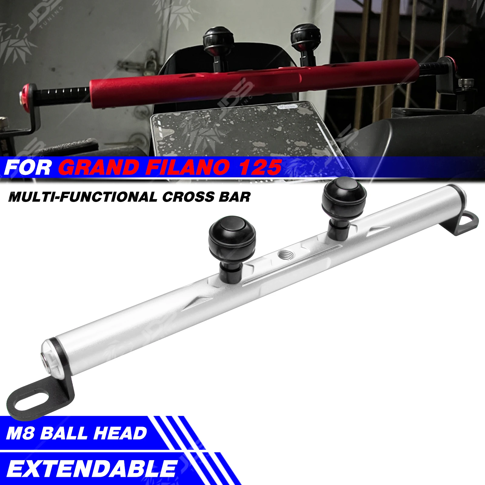 JDSTUNING For YAMAHA GRAND FILANO 125 Crossbar Balance Beam Multifunction Bar Phone Holder Bracket Accessories Parts
JDSTUNING For YAMAHA GRAND FILANO 125 Crossbar Balance Beam Multifunction Bar Phone Holder Bracket Accessories Parts