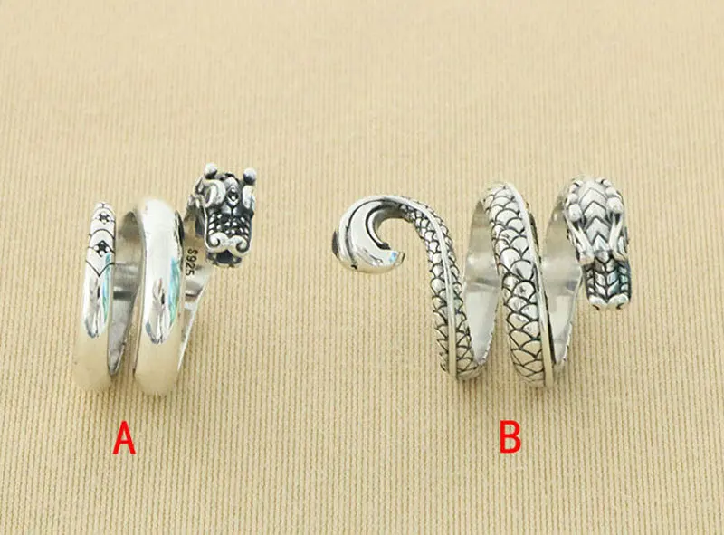 925 sterling silver dragon head ring for men, dragon shaped open mouth, domineering retro ring, trendy index finger ring, index
925 sterling silver dragon head ring for men, dragon shaped open mouth, domineering retro ring, trendy index finger ring, index