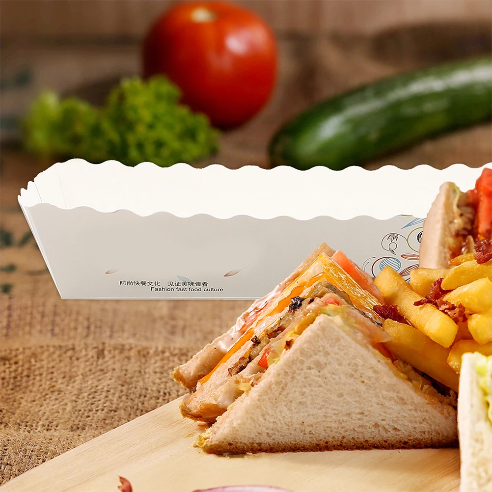 100 Pcs Sushi Snack Wrapping Container Stylish Shaped Food Tray Paper Boxes French Fries Hot Dog Storage Solution
100 Pcs Sushi Snack Wrapping Container Stylish Shaped Food Tray Paper Boxes French Fries Hot Dog Storage Solution