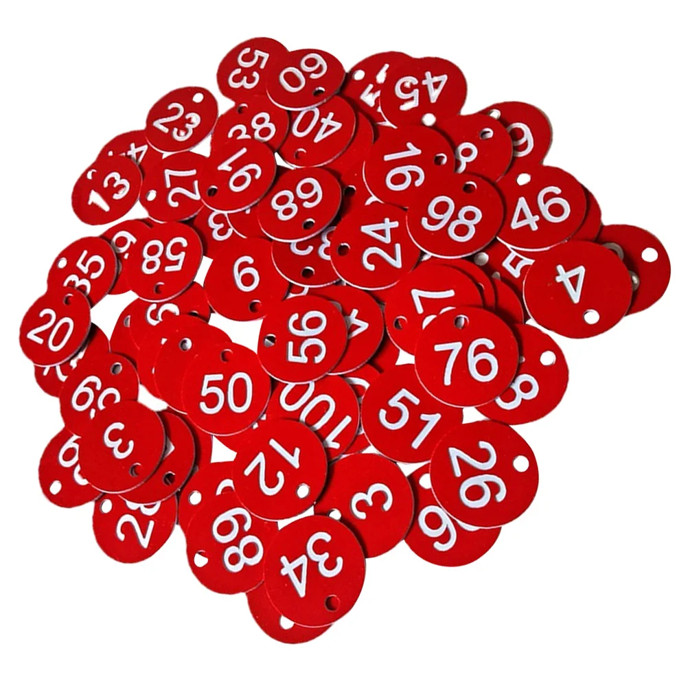 100 Pcs Labels Number Plate Hanging Tags Sauna Storage with Hole Organization Red 1-100 Numbered Office Student
100 Pcs Labels Number Plate Hanging Tags Sauna Storage with Hole Organization Red 1-100 Numbered Office Student