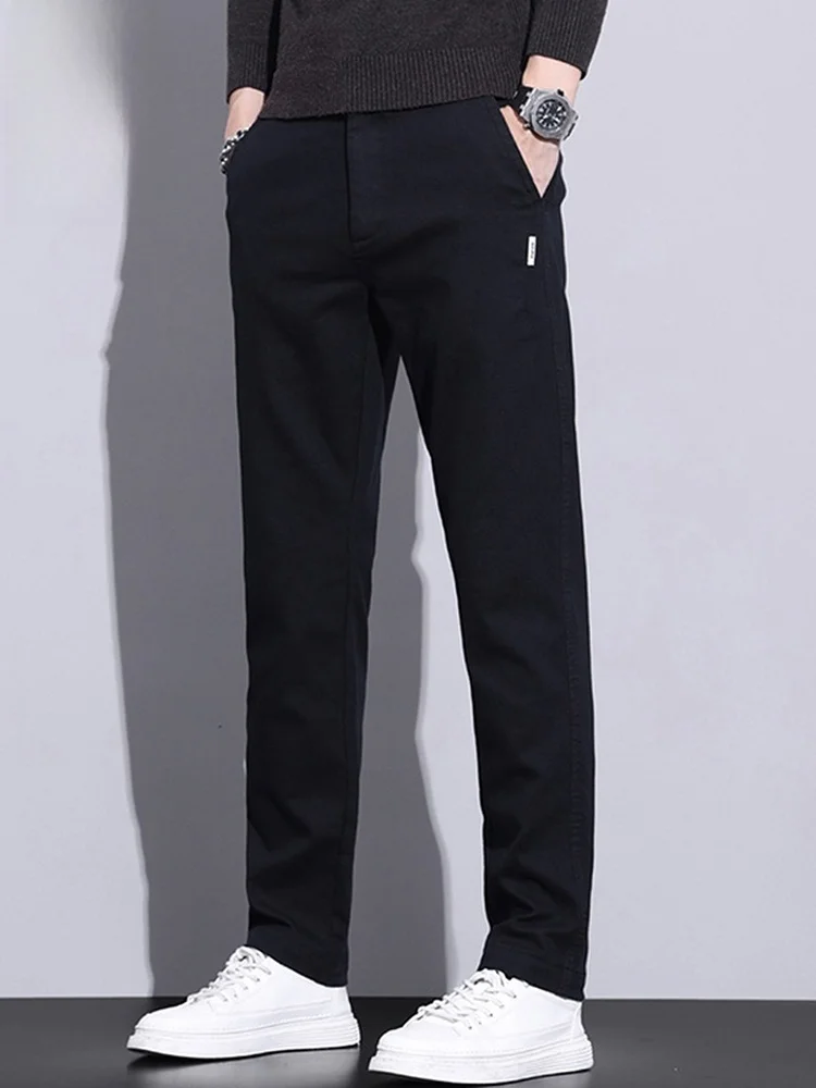 Мужские повседневные брюки Slim Fit, черные, в деловом стиле, модные длинные брюки, весенняя новинка, молодежные, стильные, энергичные
Мужские повседневные брюки Slim Fit, черные, в деловом стиле, модные длинные брюки, весенняя новинка, молодежные, стильные, энергичные