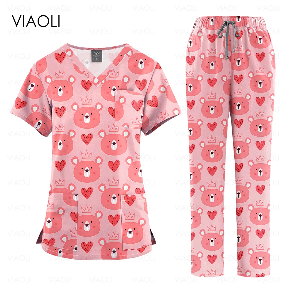 Surgical Uniforms Woman Scrub Set Medical Nurse Beauty Salon Workwear Clinical Scrubs Top Pants Spa Doctor Nursing Clinical Suit
Surgical Uniforms Woman Scrub Set Medical Nurse Beauty Salon Workwear Clinical Scrubs Top Pants Spa Doctor Nursing Clinical Suit