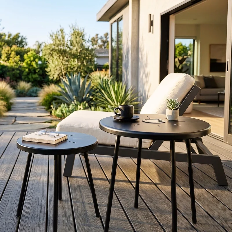 Solar-Powered Nesting Round Table Set with LED Light for Indoor Outdoor Use
Solar-Powered Nesting Round Table Set with LED Light for Indoor Outdoor Use