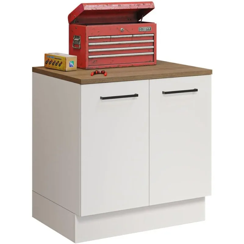 Compact Garage and Utility Room Base Storage Cabinet with 2 Doors and Tool Storage Shelves 33 Inch Wooden Organization Un
Compact Garage and Utility Room Base Storage Cabinet with 2 Doors and Tool Storage Shelves 33 Inch Wooden Organization Un