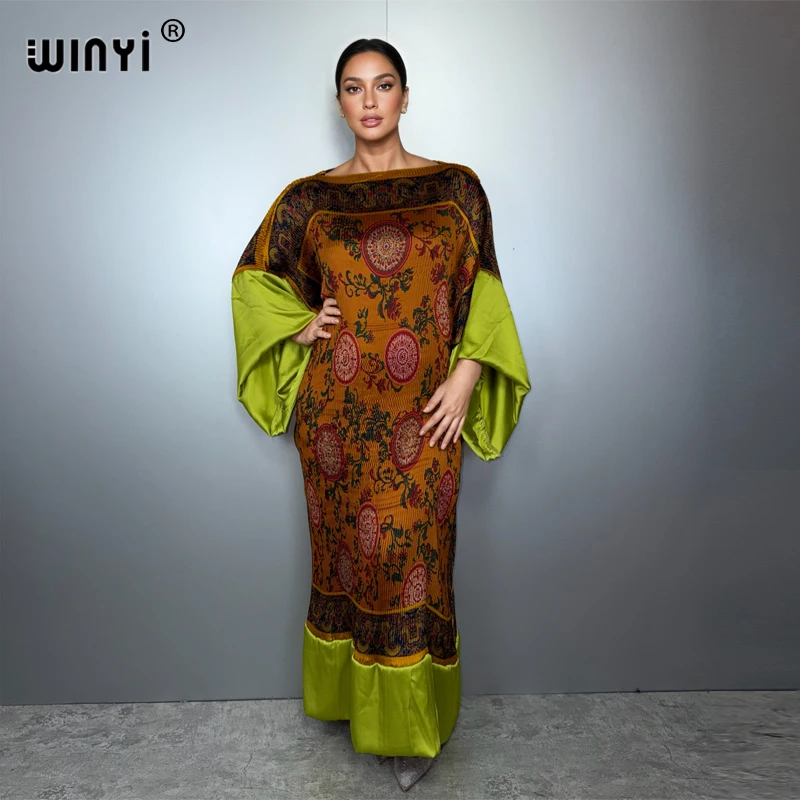 WINYI Pleated Elastic loose dress beach cover up kaftan abaya dubai luxury party dress evening dress abaya muslim woman عباي
WINYI Pleated Elastic loose dress beach cover up kaftan abaya dubai luxury party dress evening dress abaya muslim woman عباي