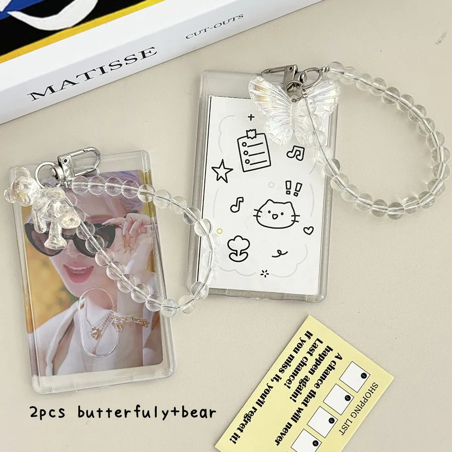 3-Inch Crystal Butterfly Keychain Card Holder Transparent Acrylic Double-Sided Sliding Cover for ID Cards Bus Pass Protection
3-Inch Crystal Butterfly Keychain Card Holder Transparent Acrylic Double-Sided Sliding Cover for ID Cards Bus Pass Protection