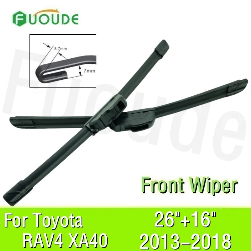 Wiper Blade For Toyota RAV4 XA40 26"+16" Car Windshield Windscreen Rubber 2013 2014 2015 2017 2018
Wiper Blade For Toyota RAV4 XA40 26"+16" Car Windshield Windscreen Rubber 2013 2014 2015 2017 2018