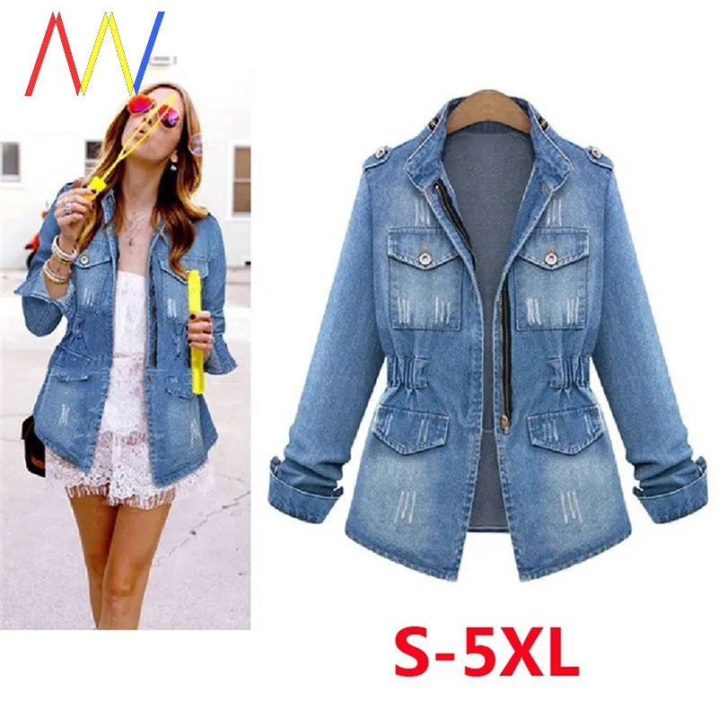 plus Size Women's Denim Jaet Big Coat Fat Jaet ort Outerwear Faionable plus Size Clothing Autumn Season Other Material
plus Size Women's Denim Jaet Big Coat Fat Jaet ort Outerwear Faionable plus Size Clothing Autumn Season Other Material