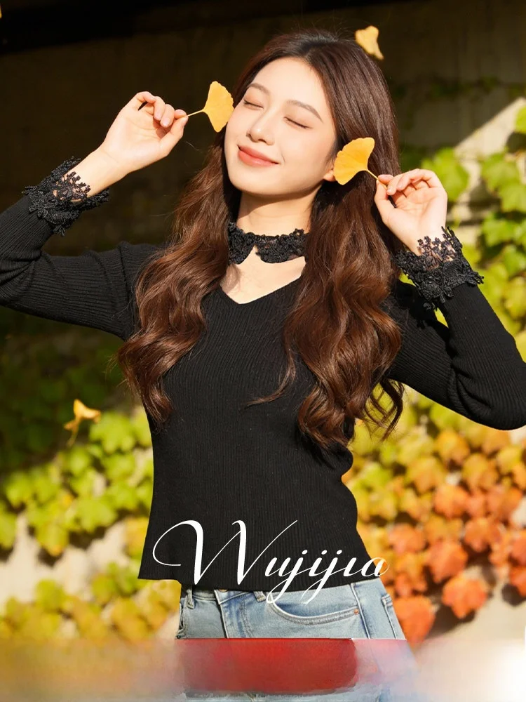 Winter Knitted Sweater Large Size V-Neck Long Sleeve Overhead Hollow out Shoulder Ladies Casual Style Thick Polyester Fiber
Winter Knitted Sweater Large Size V-Neck Long Sleeve Overhead Hollow out Shoulder Ladies Casual Style Thick Polyester Fiber
