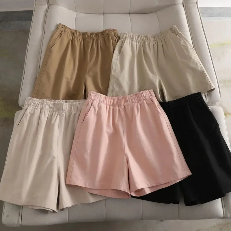 Cotton Linen Cargo Shorts for Women Summer Loose Solid Casual Wide Leg Short Pants Female All-Match Simple Beach Shorts New
Cotton Linen Cargo Shorts for Women Summer Loose Solid Casual Wide Leg Short Pants Female All-Match Simple Beach Shorts New