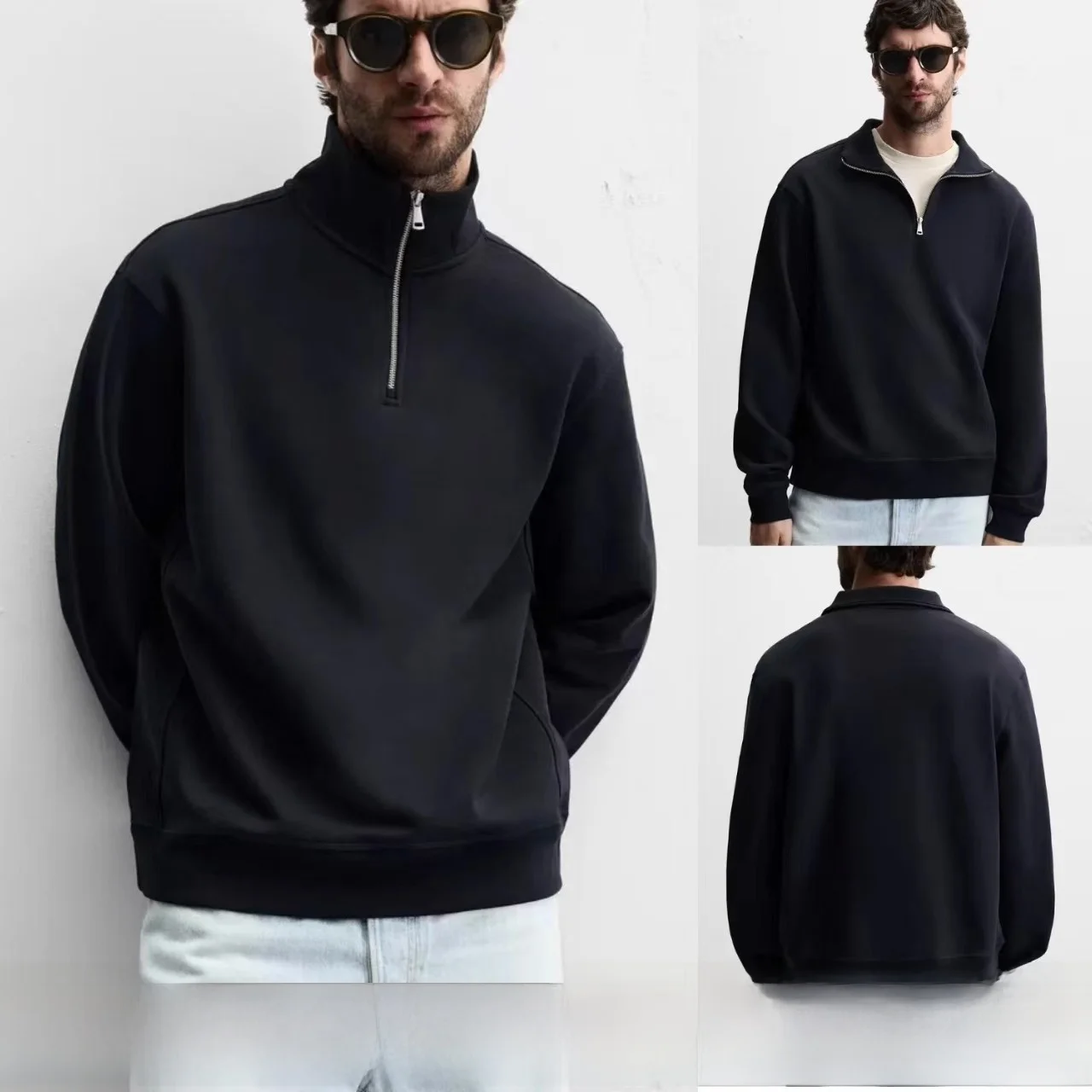 New 2025 Men's Basic Sle Hoodie Long Sve Zipper Straight Leg T-irt Organic Cotton Casual Wear for Middle-aged And Youth
New 2025 Men's Basic Sle Hoodie Long Sve Zipper Straight Leg T-irt Organic Cotton Casual Wear for Middle-aged And Youth