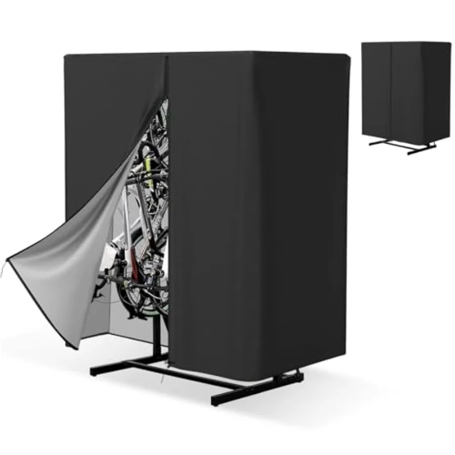Vertical Bike Rack Cover 78.7"x43.4"x68.6" Waterproof Freestanding Bike Storage Frame Cover for 3-8 Bicycle Outdoor Sun Rain Sn
Vertical Bike Rack Cover 78.7"x43.4"x68.6" Waterproof Freestanding Bike Storage Frame Cover for 3-8 Bicycle Outdoor Sun Rain Sn