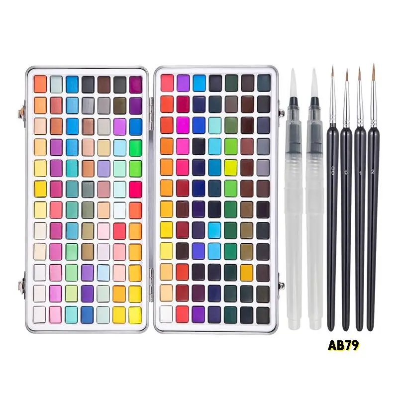 Paint Set 168 Colors Watercolor Paints, Painting Set With Water Brush And Nylon Brushes For Beginners
Paint Set 168 Colors Watercolor Paints, Painting Set With Water Brush And Nylon Brushes For Beginners