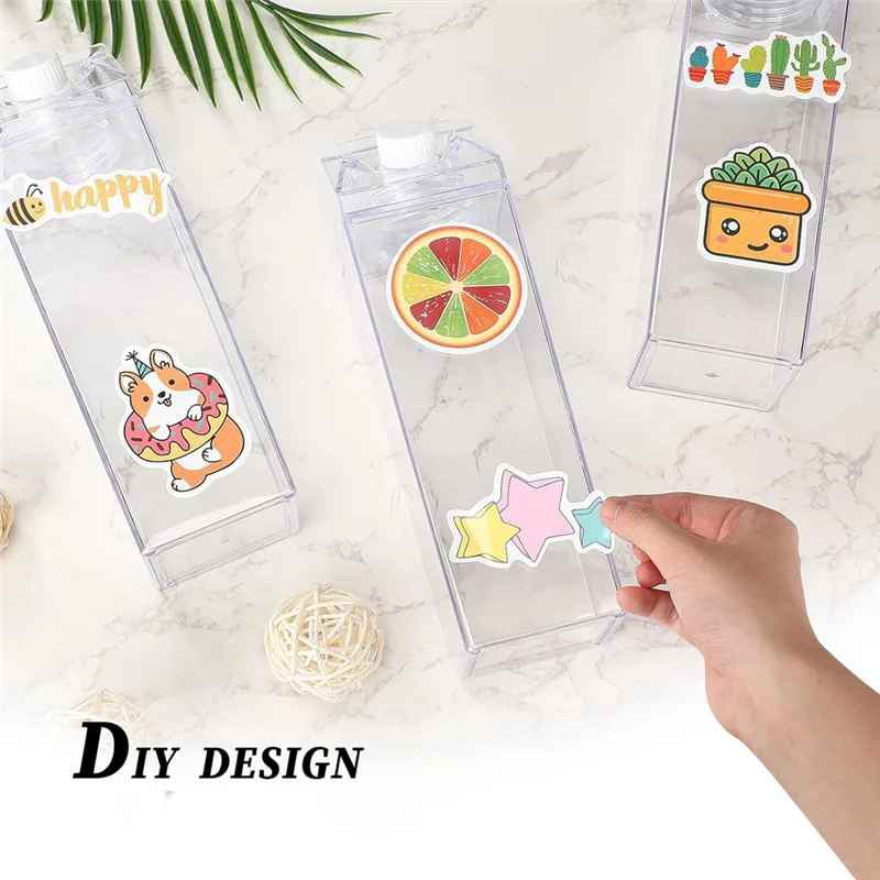 3 Pcs 1000Ml Milk Water Bottle Square Plastic Coffee Milk Bottle Portable Reusable Leakproof Juice Bottle For Camping
3 Pcs 1000Ml Milk Water Bottle Square Plastic Coffee Milk Bottle Portable Reusable Leakproof Juice Bottle For Camping