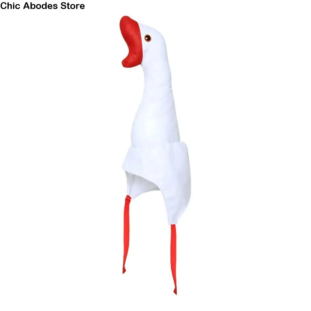 Warm Creative Big Goose Headgear White/Pink Plush Halloween Party Hat Photo Props Unique Cartoon Goose Hat Performance Hat
Warm Creative Big Goose Headgear White/Pink Plush Halloween Party Hat Photo Props Unique Cartoon Goose Hat Performance Hat