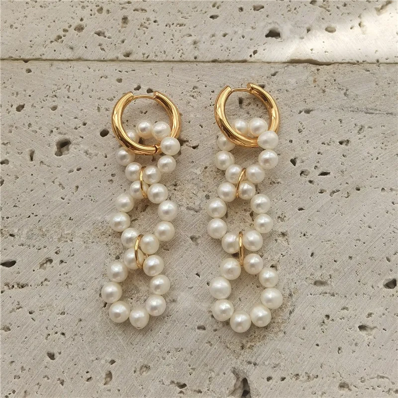 Vintage Natural Freshwater Pearl Drop Earrings For Women Jewelry Runway Party T Show Fancy Trendy Boho INS Japan Korea
Vintage Natural Freshwater Pearl Drop Earrings For Women Jewelry Runway Party T Show Fancy Trendy Boho INS Japan Korea