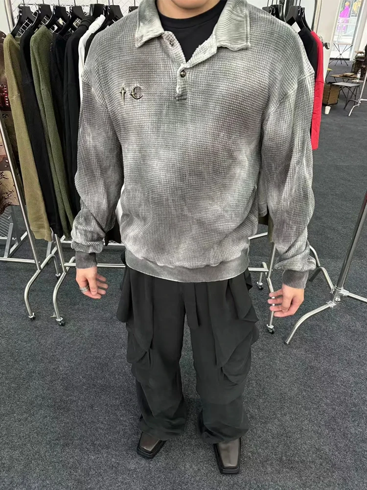 Футболка THUG CLUB в винтажном камуфляжном стиле с длинным рукавом, отложным воротником и металлическими пуговицами, модная молодежная футболка свободного кроя из хлопка
Футболка THUG CLUB в винтажном камуфляжном стиле с длинным рукавом, отложным воротником и металлическими пуговицами, модная молодежная футболка свободного кроя из хлопка