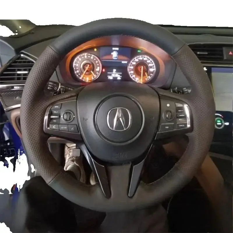 For Acura CDX Hand-stitched black Brown Genuine Leather Non-slip Car Steering Wheel Cover Auto parts
For Acura CDX Hand-stitched black Brown Genuine Leather Non-slip Car Steering Wheel Cover Auto parts