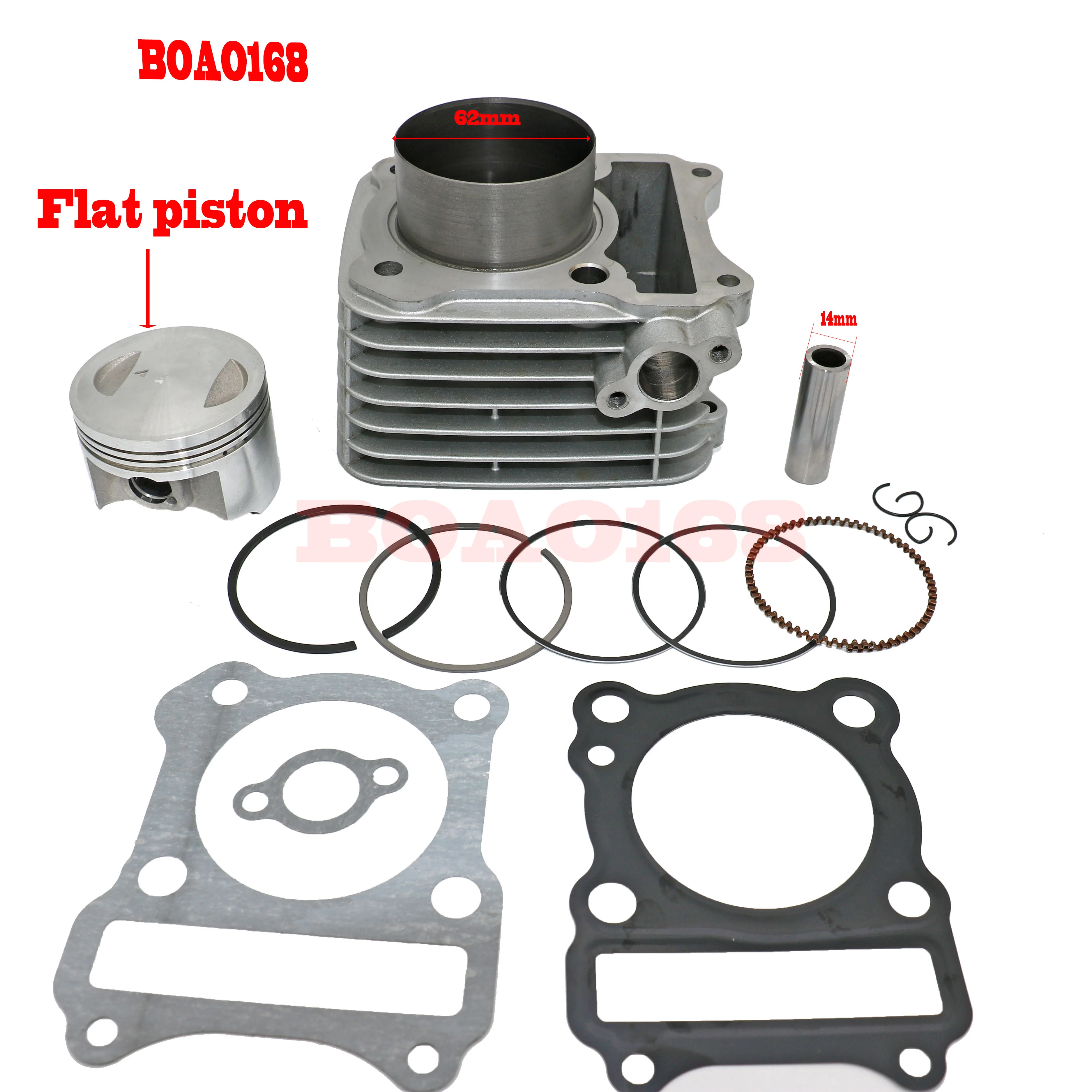 Motorcycle Cylinder 62mm Big Bore for KEEWAY RKV125 RKS125 RKV RKS EN125 EGR Piston Gasket Rebuild Kit
Motorcycle Cylinder 62mm Big Bore for KEEWAY RKV125 RKS125 RKV RKS EN125 EGR Piston Gasket Rebuild Kit