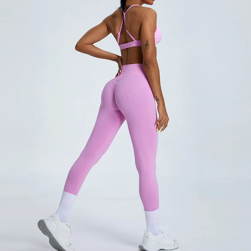 2pcs High Waisted Hip Lifting Yoga Suit Seamless Fitness Clothing Outer Wear Running Breathable Quick Drying Exercise Clothing
2pcs High Waisted Hip Lifting Yoga Suit Seamless Fitness Clothing Outer Wear Running Breathable Quick Drying Exercise Clothing