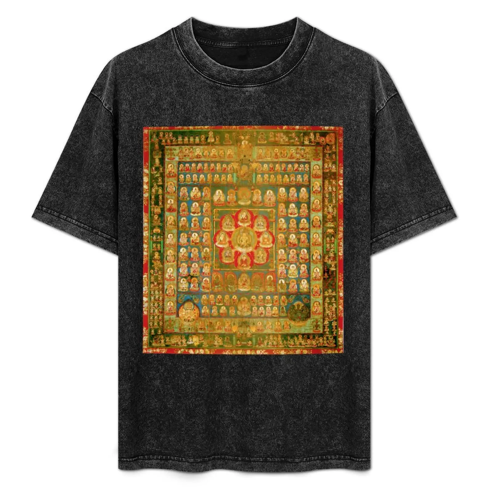 Womb Realm mandala. Shingon tantric buddhist tapestry T-Shirt Casual Minimalist Short Sleeve Top
Womb Realm mandala. Shingon tantric buddhist tapestry T-Shirt Casual Minimalist Short Sleeve Top