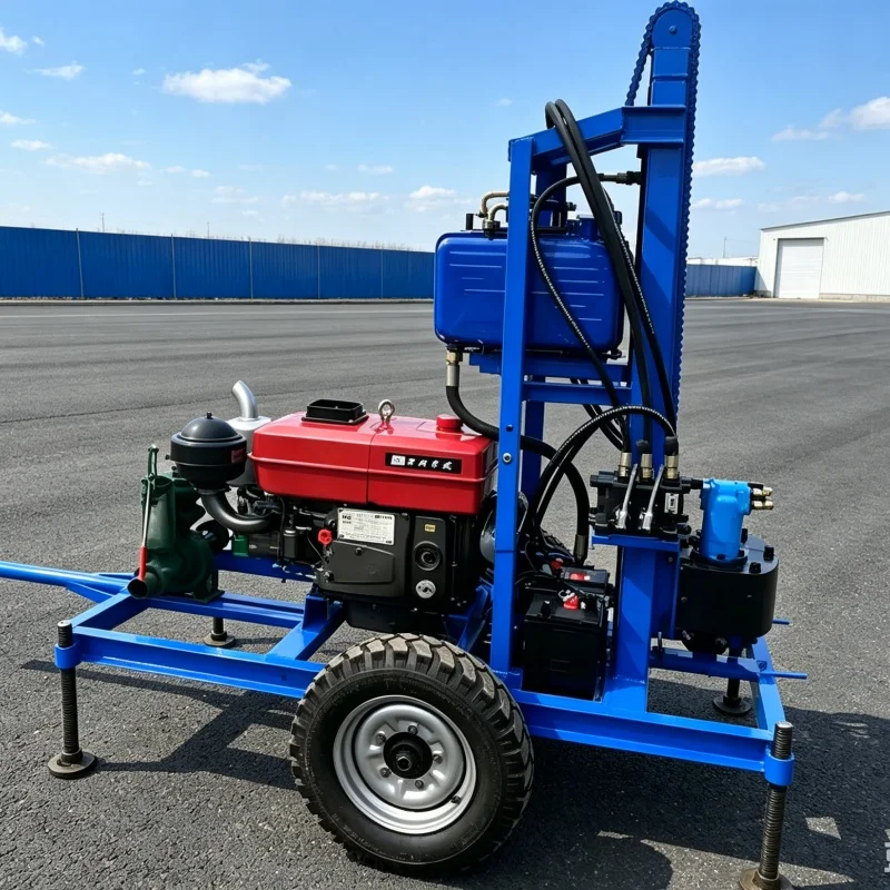 Customized Reinforced Mini Water Well Drilling Rig, Mountain Well Driller, Drilling & Exploration Machinery
Customized Reinforced Mini Water Well Drilling Rig, Mountain Well Driller, Drilling & Exploration Machinery