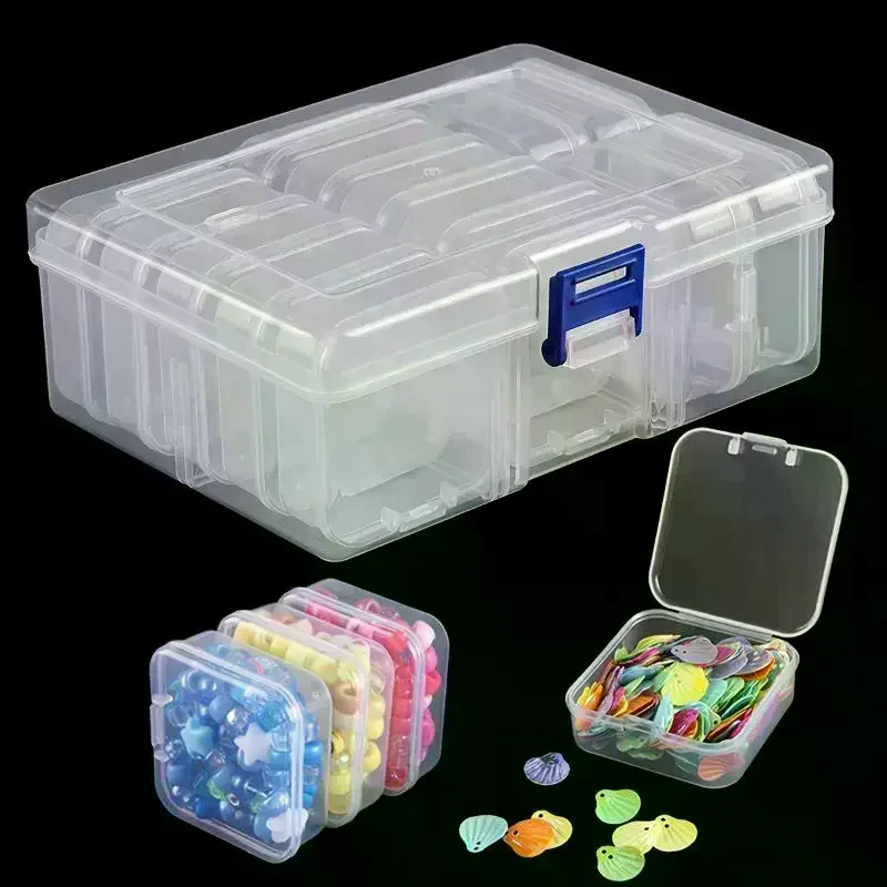 1 Set Stackable Organizer Container 12/14/15/30 Grid Transparent Plastic Storage Box For Beads Jewelry And Crafts
1 Set Stackable Organizer Container 12/14/15/30 Grid Transparent Plastic Storage Box For Beads Jewelry And Crafts