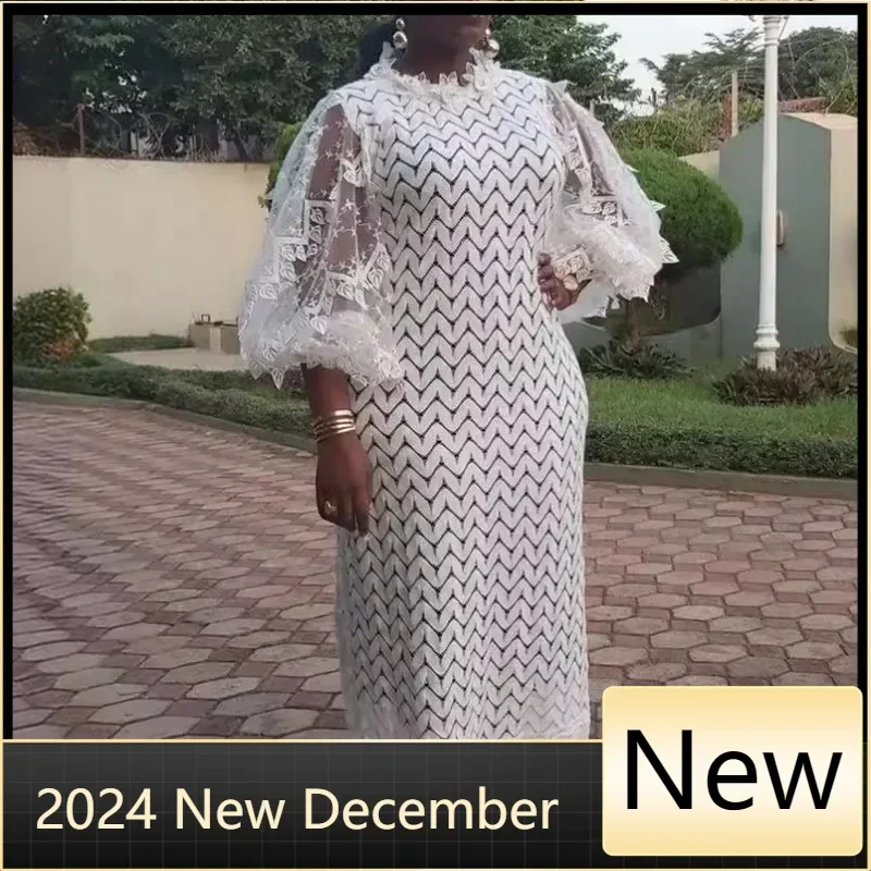 Customized White African Elegant Dresses For Women Hollow Out 2025 New Muslim Fashion Abayas Dashiki Robe Kaftan Long Maxi Dress
Customized White African Elegant Dresses For Women Hollow Out 2025 New Muslim Fashion Abayas Dashiki Robe Kaftan Long Maxi Dress