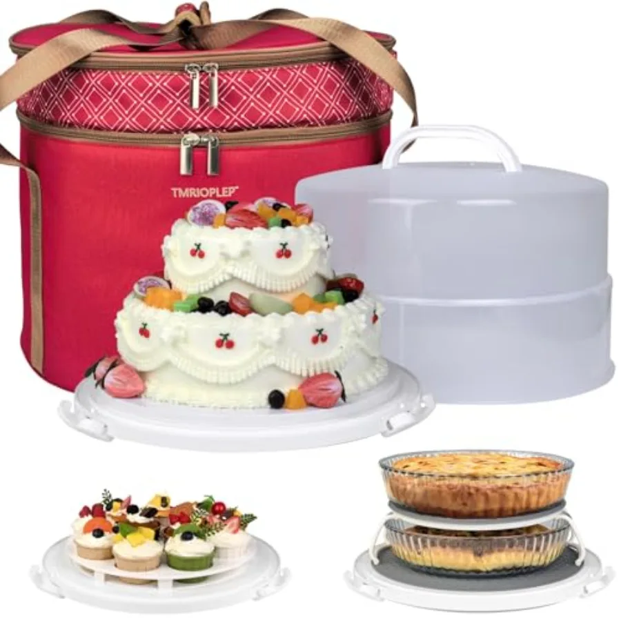 12 Inch Cake carrier Container with Lid and Handles Includes Insulated Bag for Safe Transportation of Buttercream Doesn't Melt
12 Inch Cake carrier Container with Lid and Handles Includes Insulated Bag for Safe Transportation of Buttercream Doesn't Melt