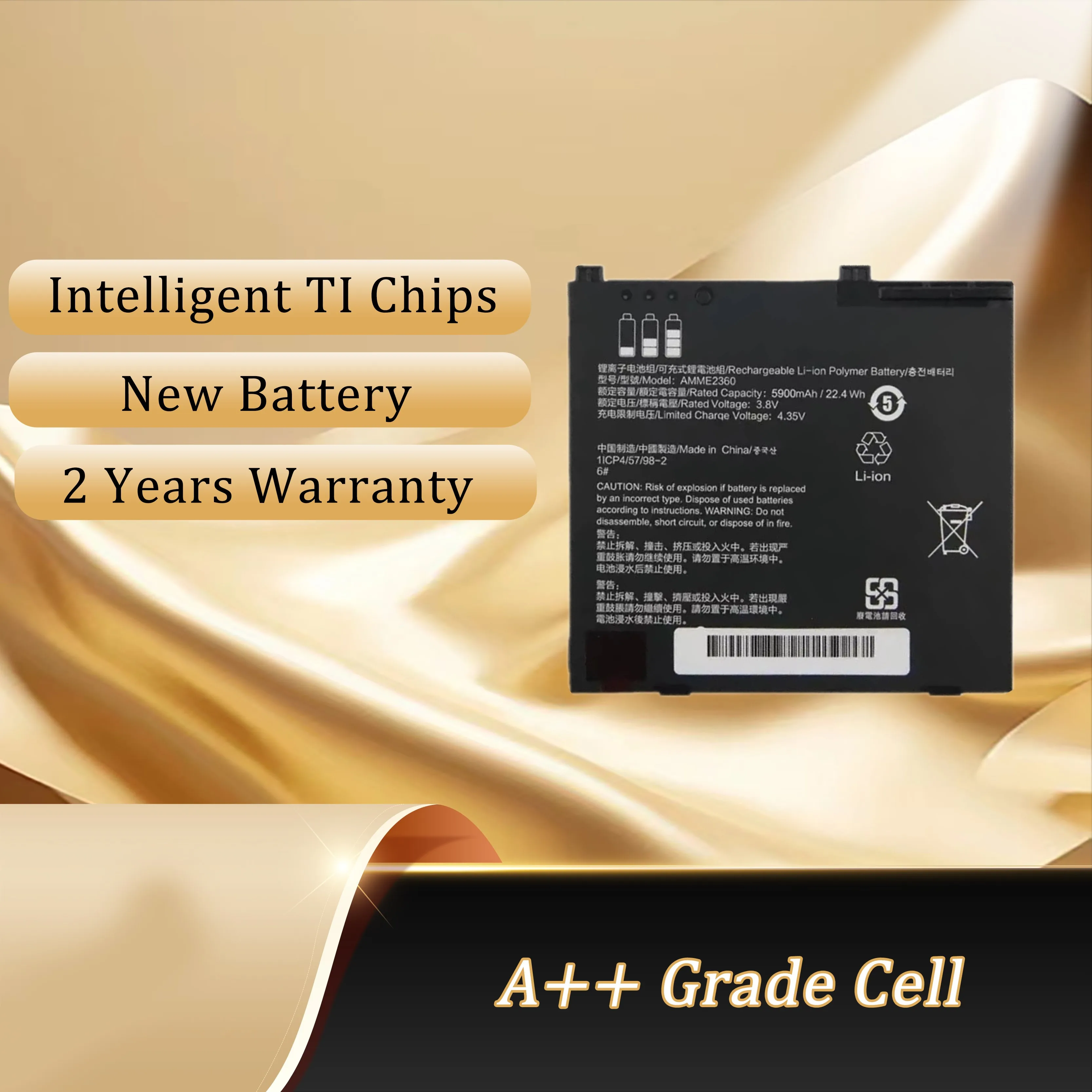 New AMME2360 3.8V 22.4WH Laptop Battery For Zebra ET Series EM7355 ET50PE 13J324002978 1ICP4/57/98-2
New AMME2360 3.8V 22.4WH Laptop Battery For Zebra ET Series EM7355 ET50PE 13J324002978 1ICP4/57/98-2