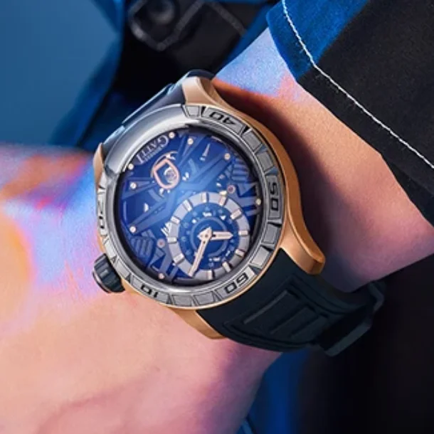 BONEST GATTI Men Automatic Watch 44mm Mechanical Wristwatch Luminous Skeleton Dial 50m Waterproof Sapphire Fluororubber Strap
BONEST GATTI Men Automatic Watch 44mm Mechanical Wristwatch Luminous Skeleton Dial 50m Waterproof Sapphire Fluororubber Strap