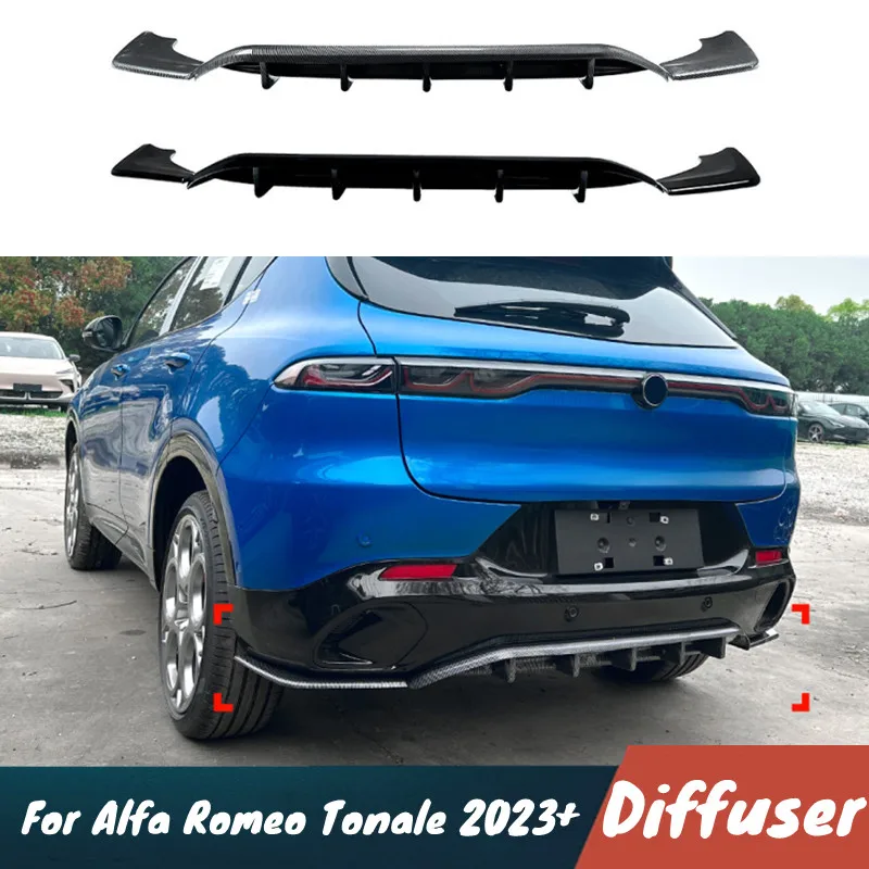 For Alfa Romeo Tonale 2023+ Car Rear Bumper Diffuser Spoiler Wing Black Carbon Body Kit Exterior Tuning Accessories
For Alfa Romeo Tonale 2023+ Car Rear Bumper Diffuser Spoiler Wing Black Carbon Body Kit Exterior Tuning Accessories