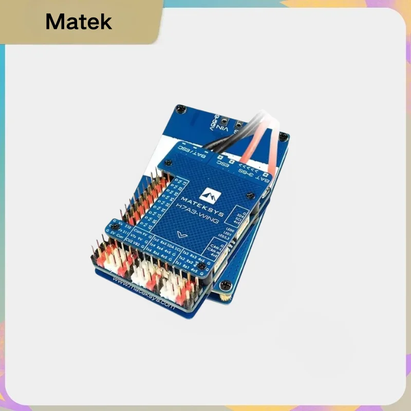 MATEK H7A3-WING Flight Controller H7 FC 3-8S, with OSD MicroSD Slot, FPV Drone RC Airplane Fixed-Wing Multirotor INAV ArduPilot
MATEK H7A3-WING Flight Controller H7 FC 3-8S, with OSD MicroSD Slot, FPV Drone RC Airplane Fixed-Wing Multirotor INAV ArduPilot