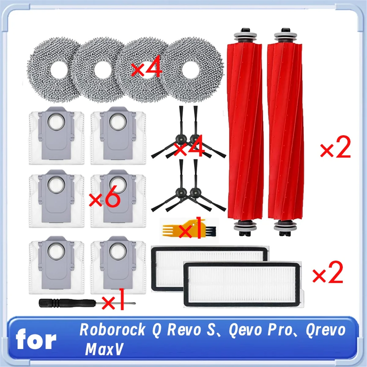 A03R для робота Q S, Qevo Pro, Qrevo MaxV, вакуумный ролик, боковая щетка, HEPA-фильтр, накладка для швабры, мешок для пыли
A03R для робота Q S, Qevo Pro, Qrevo MaxV, вакуумный ролик, боковая щетка, HEPA-фильтр, накладка для швабры, мешок для пыли