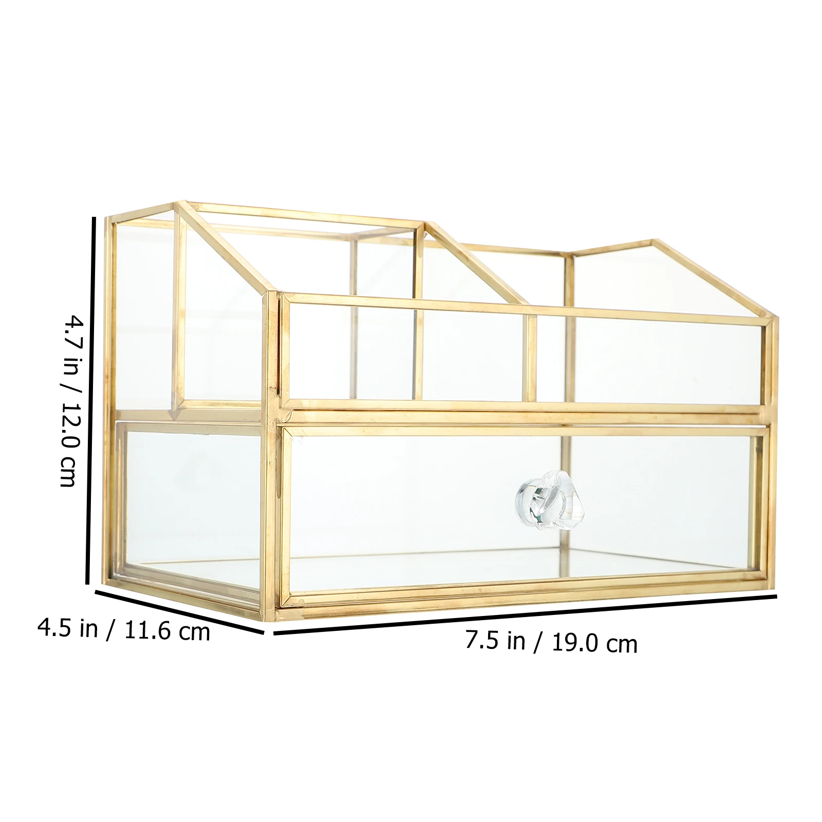 Double Layer Glass Storage Box Creative Jewelry Organizer Cosmetics Case for Home Desktop Container Large Capacity Makeup
Double Layer Glass Storage Box Creative Jewelry Organizer Cosmetics Case for Home Desktop Container Large Capacity Makeup