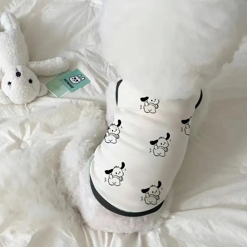 Pochacco Anime Kawaii Sanrio Ins Fashion Dog Clothes Vests Spring Summer Cute Cartoon Cat Pat Shirt Lovely Gifts Toys
Pochacco Anime Kawaii Sanrio Ins Fashion Dog Clothes Vests Spring Summer Cute Cartoon Cat Pat Shirt Lovely Gifts Toys