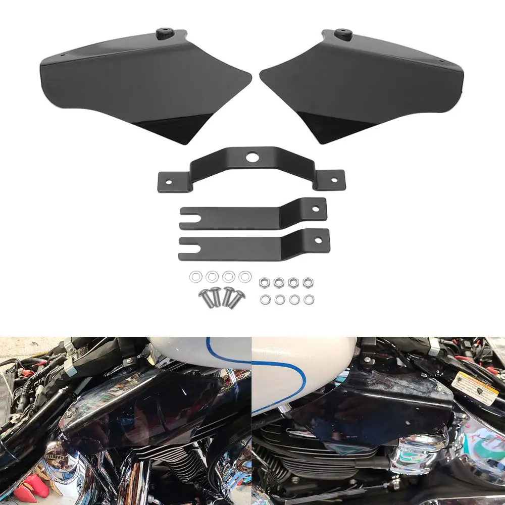 Дефлекторы тепла Shield из ABS-пластика с металлическим кронштейном, подходят для Harley Softail Fat Boy Heritage Springer Custom Slim 2000-2017, черные
Дефлекторы тепла Shield из ABS-пластика с металлическим кронштейном, подходят для Harley Softail Fat Boy Heritage Springer Custom Slim 2000-2017, черные