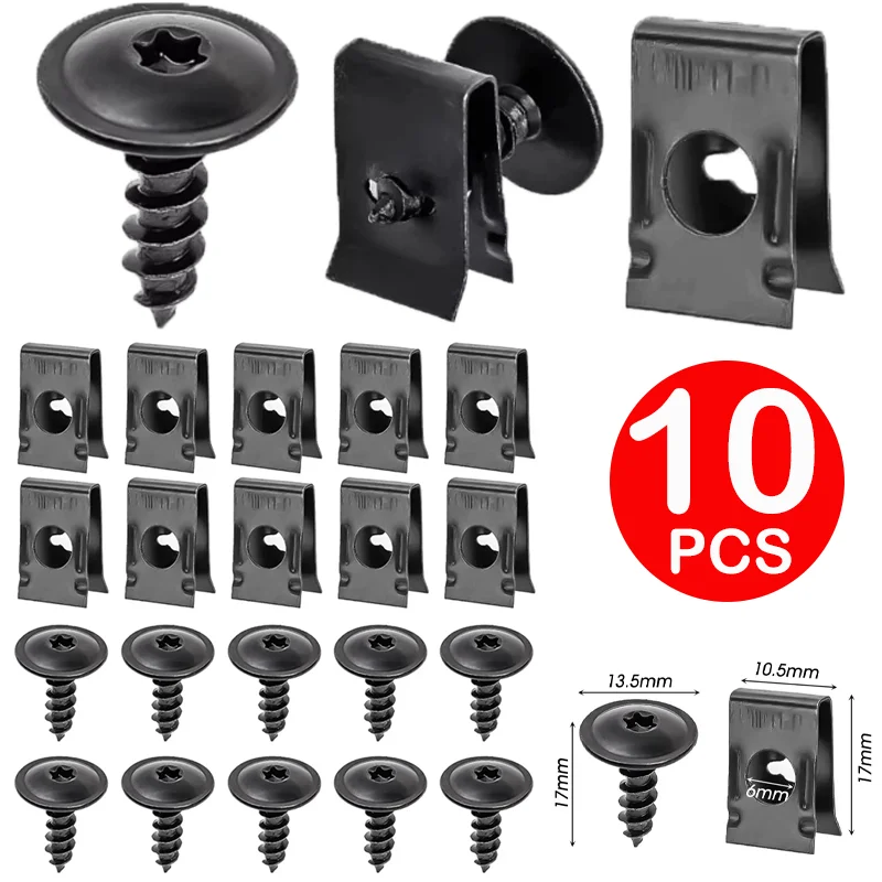 Car Moto U-Type Metal Screw Fastener Clips 2025 new arrival Anti-rust Protection Screws Buckle Iron Sheet Clip Auto Accessories
Car Moto U-Type Metal Screw Fastener Clips 2025 new arrival Anti-rust Protection Screws Buckle Iron Sheet Clip Auto Accessories