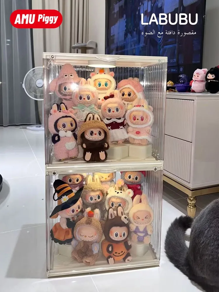Labubu Display Box with Light Storage Acrylic elf DIY Figurine Cabinet for Home Office Organizer Toy Storage Box
Labubu Display Box with Light Storage Acrylic elf DIY Figurine Cabinet for Home Office Organizer Toy Storage Box