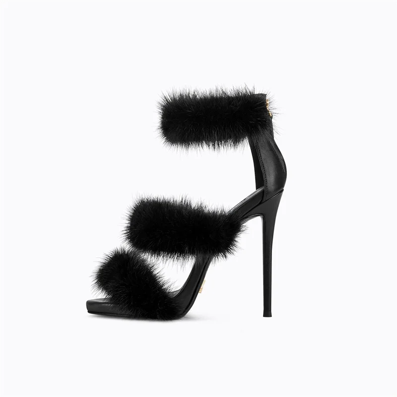 Fur High Heels 2022 Summer New Open-Toe Stiletto Women's Mink Sandals Designer All-Match Sandals
Fur High Heels 2022 Summer New Open-Toe Stiletto Women's Mink Sandals Designer All-Match Sandals