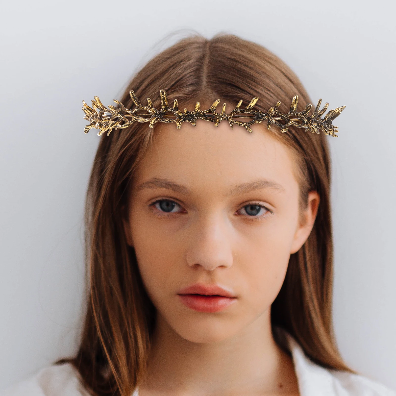 Thorn Crown Party Hair Accessory Elegant Metal Headpiece for Prom Wedding Birthday Renaissance Fair Goddess Costume
Thorn Crown Party Hair Accessory Elegant Metal Headpiece for Prom Wedding Birthday Renaissance Fair Goddess Costume