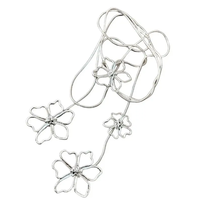 652F Trendy Long Petal Necklace Personality Styles Necklace Modern Metal Necklace for Fashion Women
652F Trendy Long Petal Necklace Personality Styles Necklace Modern Metal Necklace for Fashion Women