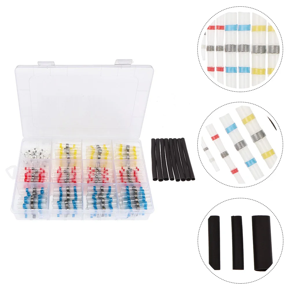 620pcs Waterproof Electrical Connectors Solder Seal Splice Heat Shrink Terminals for Marine Automotive House School
620pcs Waterproof Electrical Connectors Solder Seal Splice Heat Shrink Terminals for Marine Automotive House School