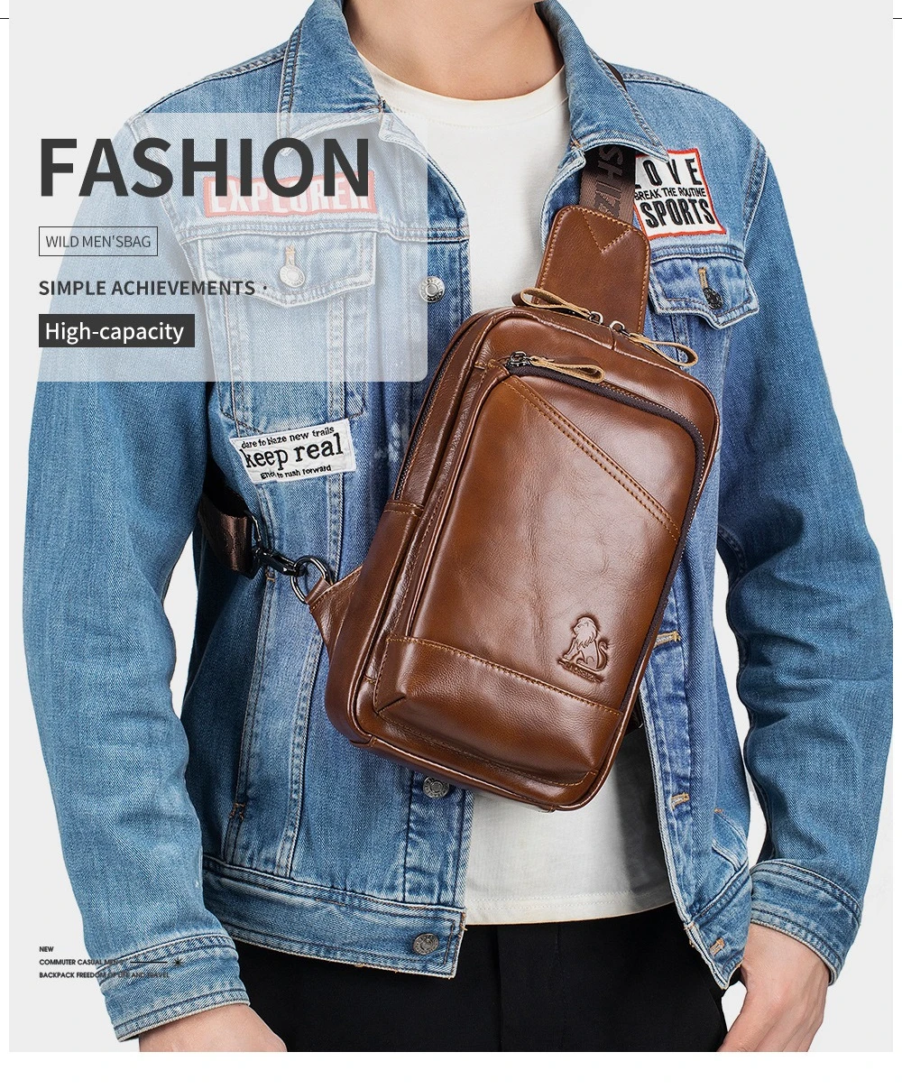 Real leather chest bag men's head layer cowhine multi-function large capacity one shoulder cross body chest bag
Real leather chest bag men's head layer cowhine multi-function large capacity one shoulder cross body chest bag