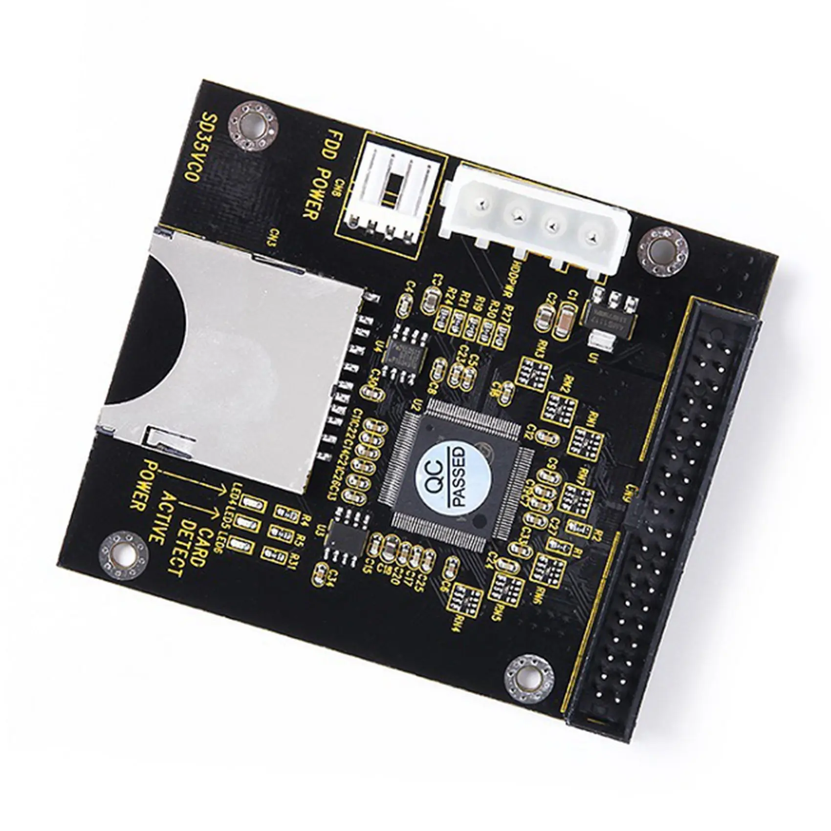 SD на 3,5-дюймовый IDE 40-контактный преобразователь Карта IDE SD-адаптер SSD Встроенная карта адаптера памяти Карта расширения IDE
SD на 3,5-дюймовый IDE 40-контактный преобразователь Карта IDE SD-адаптер SSD Встроенная карта адаптера памяти Карта расширения IDE