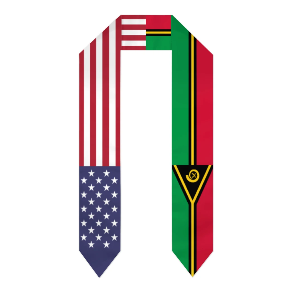 Graduation Sash Vanuatu & USA United States Flag Stole Shawls Graduate Wraps Scraf International Student Pride Gifts
Graduation Sash Vanuatu & USA United States Flag Stole Shawls Graduate Wraps Scraf International Student Pride Gifts