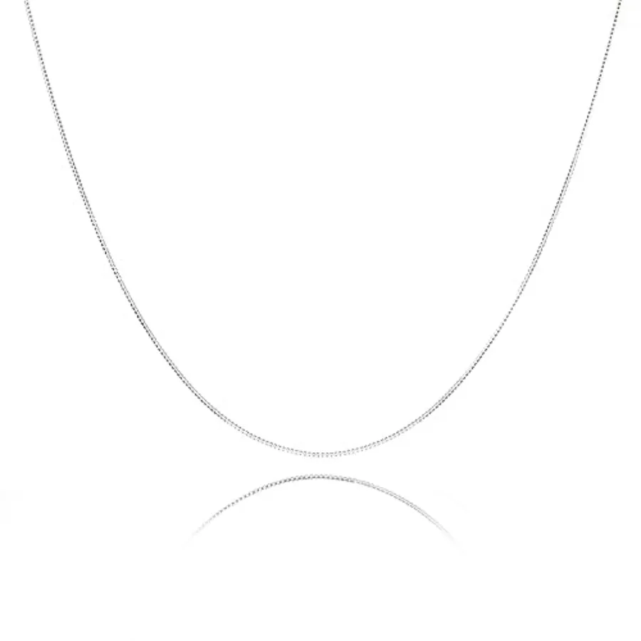 NAG.HC 925 Sterling Chain 0.8MM Delicate Box Chain - Italian Necklace Chain - TinyandThinandStrong -Friendly Price and Quality
NAG.HC 925 Sterling Chain 0.8MM Delicate Box Chain - Italian Necklace Chain - TinyandThinandStrong -Friendly Price and Quality